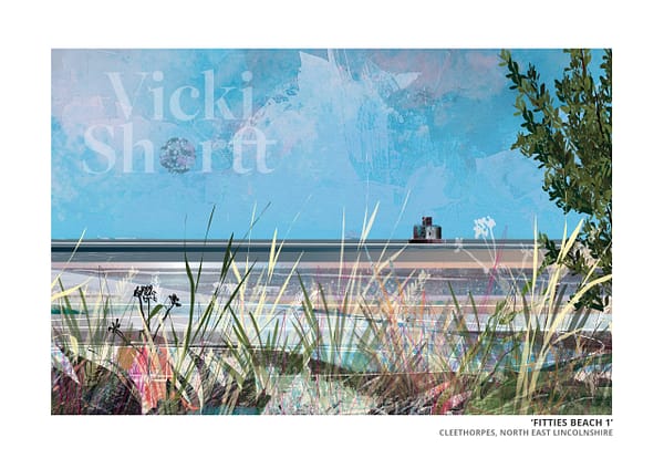 Fitties Beach design 1 art print by Vicki Shortt with watermark