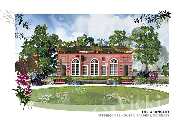 Orangery Hestercombe Art Print