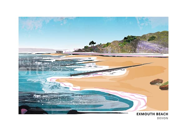 Exmouth Beach Art Print