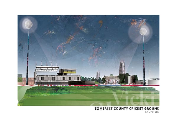 Somerset County Cricket Ground Art Print