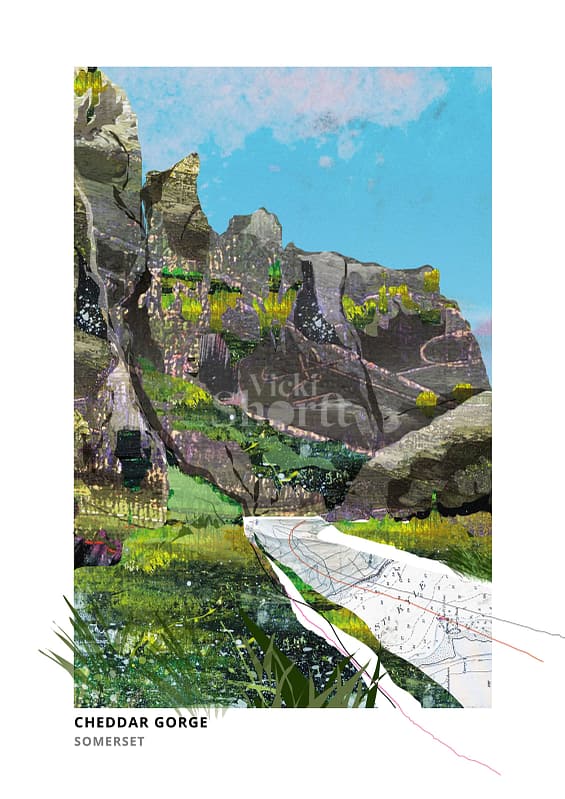 Cheddar Gorge Art Print