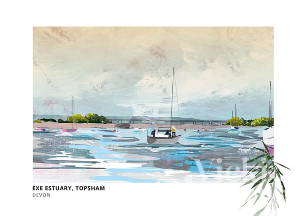 Exe Estuary Art Print