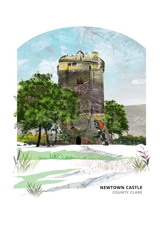 Newtown Castle Ireland, Art Print