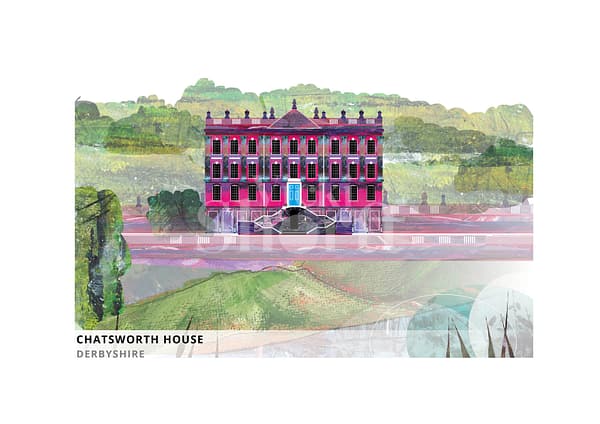 Chatsworth House Art Print