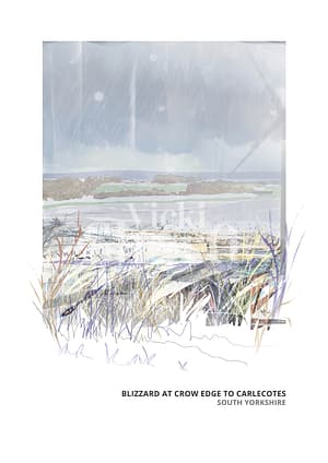 Blizzard at Crow Edge Art Print