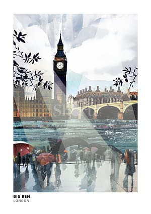 Print of Big Ben by Vicki Shortt